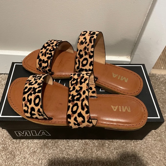 Shoes | Brand New Never Worn Mia Cheetah Sandals Size 8 | Poshmark